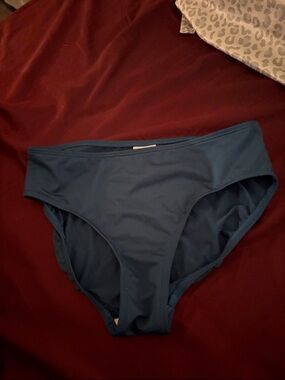 Lands' End Women's Swim Bottoms in Teal Blue